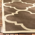 thumbnail image 3 of SAFAVIEH Courtyard Becky Geometric Indoor/Outdoor Area Rug, Dark Brown, 2' x 3'7", 3 of 7