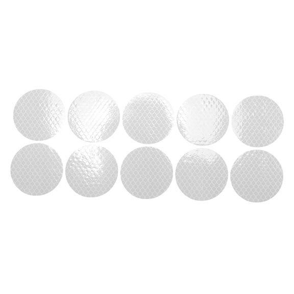 Unique Bargains Reflective Bumper Decal Diamond White Round Rhombus Grid Reflective Car Sticker Personalized Decoration Vehicle Body or Door or Window /Dashboard