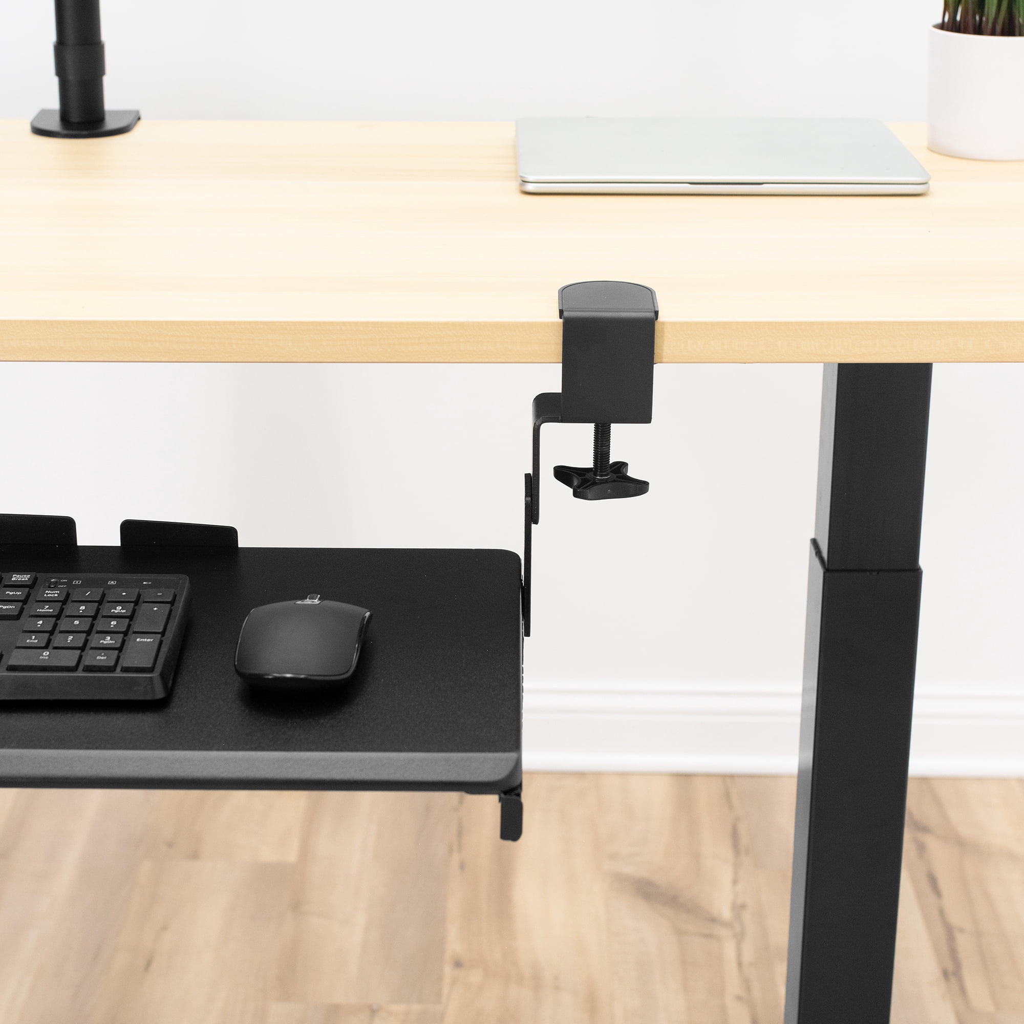 VIVO Black Height Adjustment Kit for MOUNT-KB05E Under Desk Keyboard Tray Series