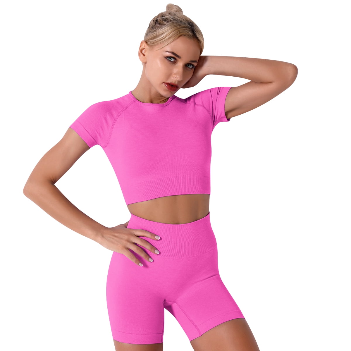 FYMNSI Piece Summer Outfits Short Sets for Women Seamless