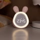 thumbnail image 5 of Reloj despertador con forma de conejito, luz nocturna, ajustes inteligentes, brillo ajustable, alarmas, tonos de llamada, para adultos, niños, dormitorios, bajo consumo, LED, modo,topliu, 5 of 9
