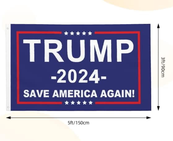 Jayus Donald Trump 2024 Flagge – 3x5 Fuß, Doppelseitig, 3-lagig – Outdoor-fest Mit 2 Messingösen