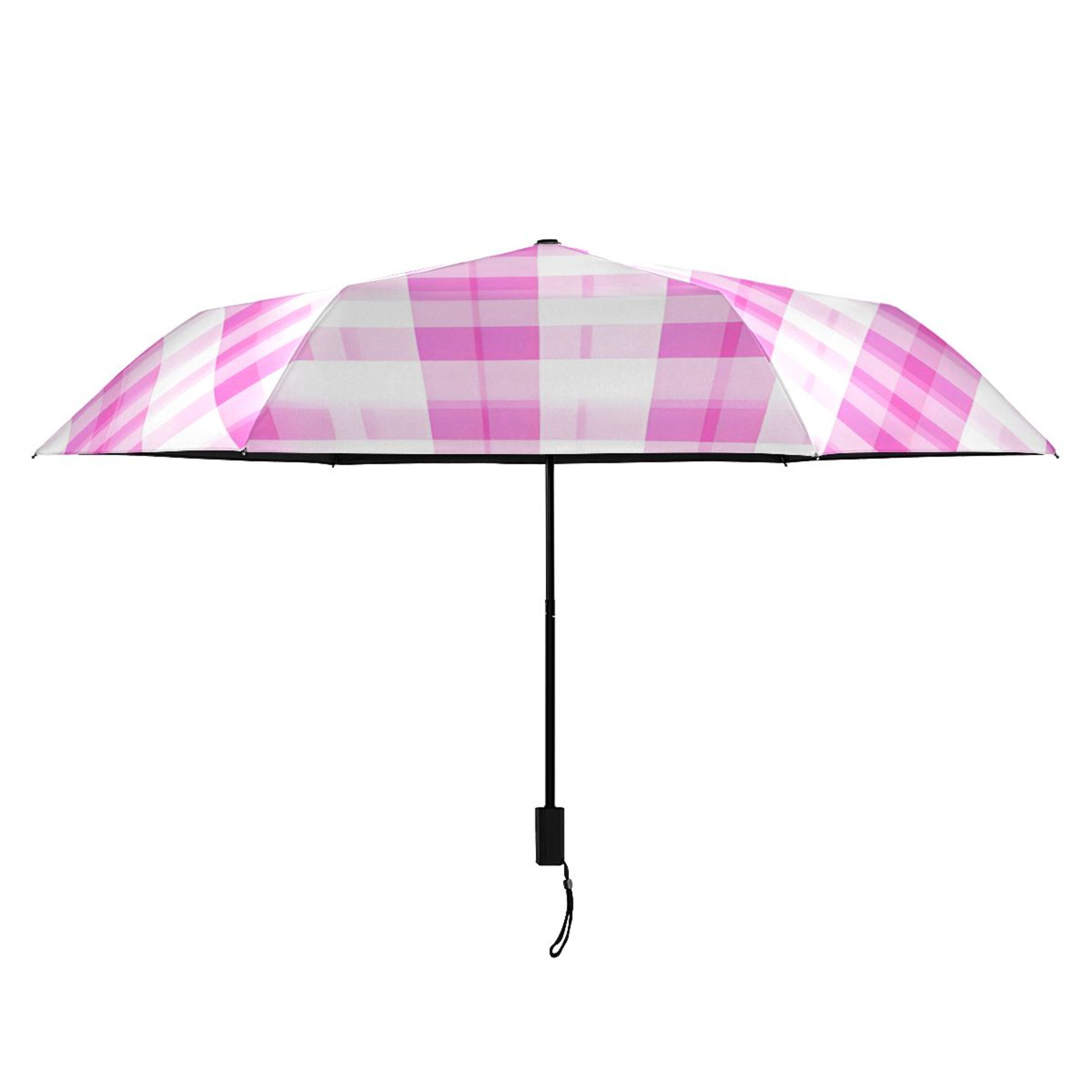 ALAZA Checkered Grid-d8 UPF 50+ Compact Folding Umbrella for Rain Travel Umbrella Packable