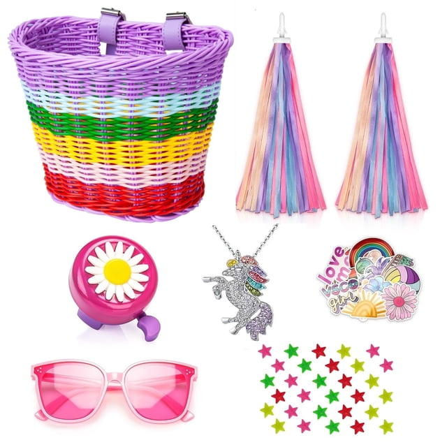 Cesta para Bicicleta Suerico para Niñas con Set de Accesorios