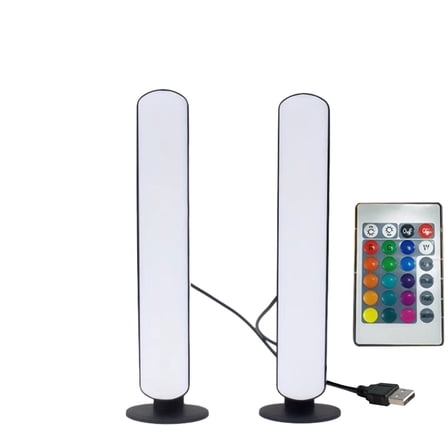 Tunhigl Rhythms Lights Smart LED Strip with APP and Voice Control, USB Rechargeable RGB Light for Gaming Room, TV Backlight, Party Decor, Ambient Lighting White