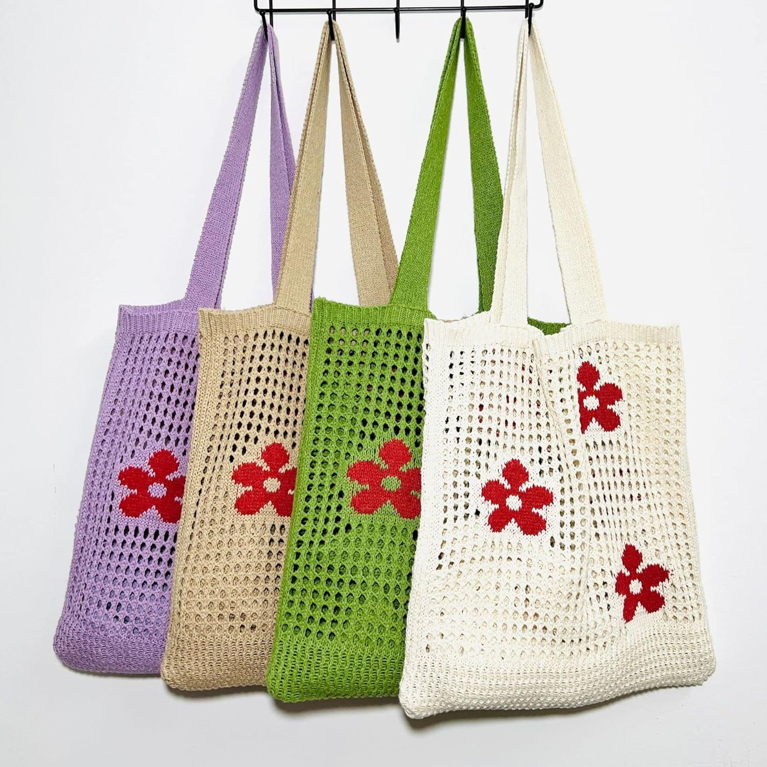 Kukuzhu Crochet Tote Bag Aesthetic Tote Bag Aesthetic Y2k Tote Bag Aesthetic Y2k Cute Tote Bags Aesthetic