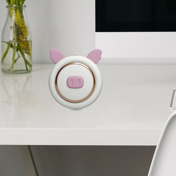 Ventilador colgante cuello perfecl, Ventilador personal recargable por USB, Ventilador portátil dibujos animados, púrpura Violeta