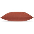 thumbnail image 2 of Ina 22 Inch Accent Throw Pillow Set of 4, Square, Rust Brown Cotton Linen, 2 of 5