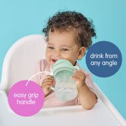 b.box Sippy Cup with Weighted Straw for Toddlers, Leakproof, 8oz - Pistachio