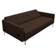 thumbnail image 4 of Sofa Cama Reclinable Paris EL BAZAR STORE Moderno Abotonado Chocolate 75 cm 190 cm 80 cm, 4 of 7
