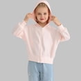 thumbnail image 2 of Miluxas Girls Zip up Hoodie Trendy Cute Oversized Zipper Sweatshirt with Pocket Kids Fashion Spring Fall Clothes Pink 4-5 Years, 2 of 9
