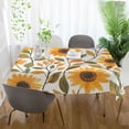 thumbnail image 3 of Yayeee Tablecloths 54" x 72" Rectangle Wrinkle Resistant Party Table Cover, Watercolor Sunflowers, 3 of 8