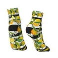 thumbnail image 4 of Bingfone Orange And Lemon Design Patterned Men'S Women'S Casual Cotton Socks, 4 of 9