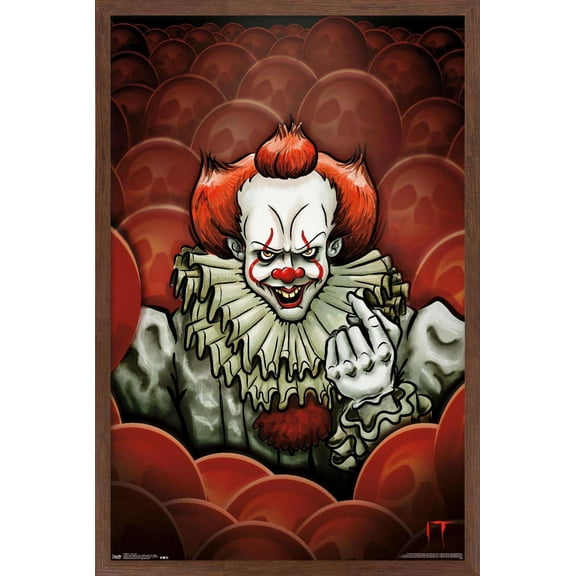 IT - Brandon Yarwood Illustration Wall Poster, 14.725" x 22.375", Framed