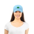 thumbnail image 2 of DALIX Four Leaf Clover Hat Baseball Cap St. Patrick's Day Cotton Caps Light Blue, 2 of 7