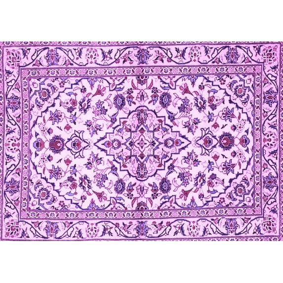Ahgly Company Indoor Rectangle Persian Purple Traditional Area Rugs, 6' x 9'