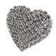 thumbnail image 4 of Boda Plata Cristal Diamante Rhinestone Amor Corazón Anillo Banda Fernando anillo de diamantes de imitación de cristal, 4 of 7