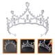 thumbnail image 3 of KAKOWELY Tiara de diamantes de imitación para niñas, tiara nupcial, corona de boda de diamantes de imitación, 3 of 5