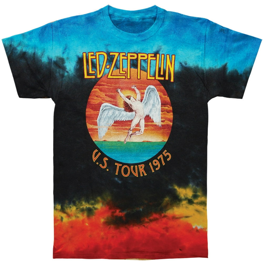 Led Zeppelin Led Zeppelin Men's Icarus 1975 Tie Dye Tshirt XXXXX
