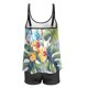 thumbnail image 3 of Gibobby Trajes de Baño para Mujer Traje de baño sexy con doble hombro y estampado de para damas Boxers Tankini Traje de baño dividido(Blanco,CH), 3 of 5