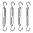 thumbnail image 1 of 4Pcs M8 Hook and Hook Turnbuckle, 304 Stainless Steel Wire Rope Tension, 1 of 6