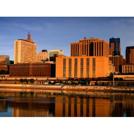 Mississippi River and City Skyline, St. Paul, United States of America Print Wall Art By Richard (Best Cities In Mississippi)