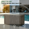 thumbnail image 5 of MINDYES 150 Gallon Deck Box, Extra Large Outdoor Storage for Patio Furniture Cushions, Pool Equipment & Garden Tools, Beige, 5 of 8