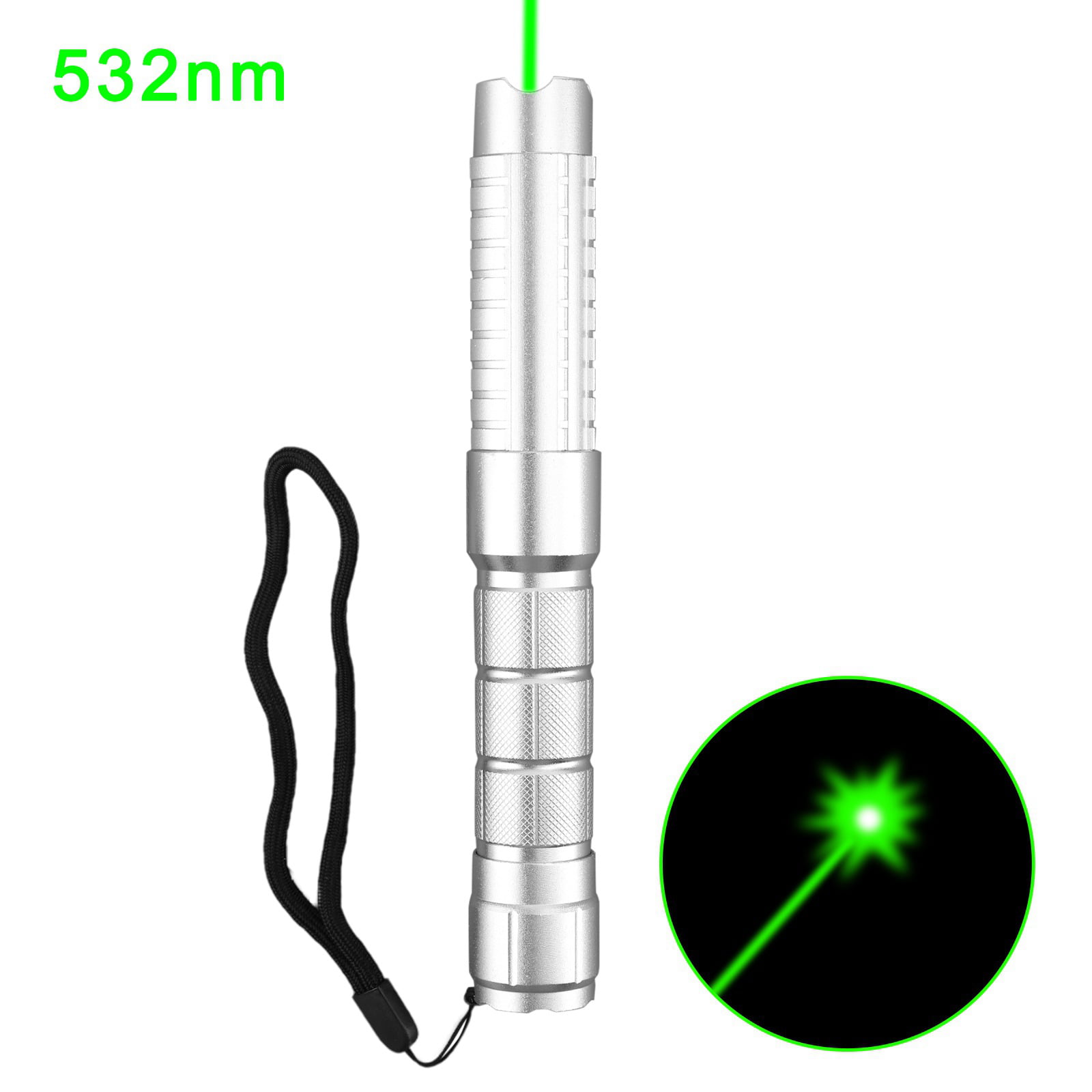High Power Military 50M 532nm Green Laser Pointer Pen Visible Beam Light Lazer 