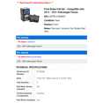thumbnail image 2 of Front Brake Pad Set - Compatible with 2012 - 2021 Volkswagen Passat 2013 2014 2015 2016 2017 2018 2019 2020, 2 of 2