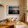 thumbnail image 3 of Sunset in Paros - Paros Greece Photography Sunset Harbor Sailboat Seascape Nautical Port Mediterranean Oak Framed Wall Art Print 16 x 24 inches, 3 of 6
