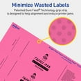 thumbnail image 5 of Avery Printable Rectangle Labels, Bright Pink, 1" x 7", 160ct, 5 of 11