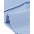 thumbnail image 5 of INSPIRE CHIC Women's Pleated Front V Tie Neck Cap Sleeve Work Office Tops Blue S, 5 of 5