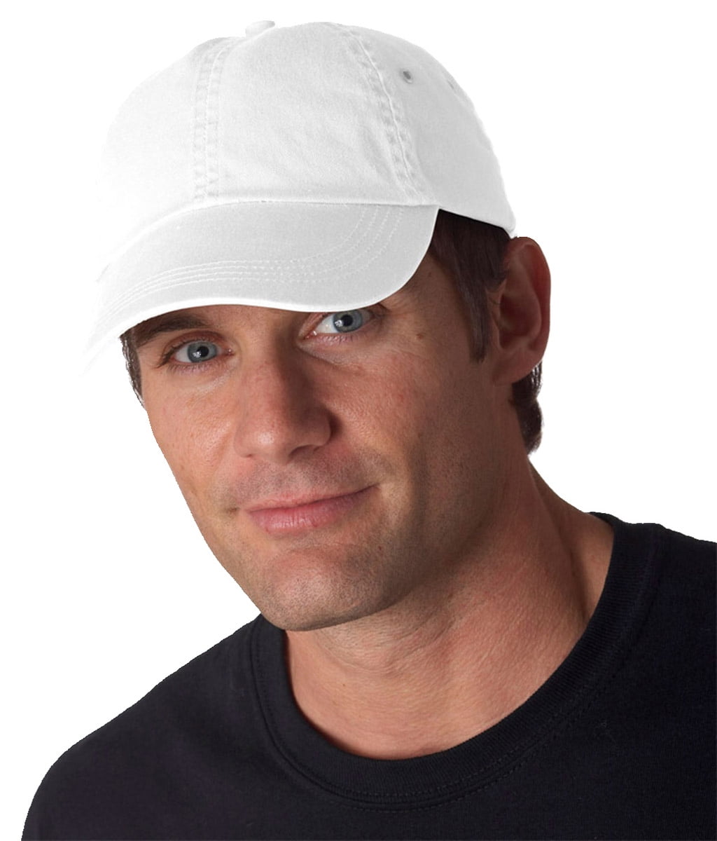 Panel Unconstructed Twill Cap, White 