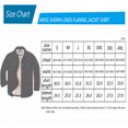 thumbnail image 6 of COEVALS CLUB Men's Sherpa Lined Flannel Long Sleeve Snap Shirts Quilted Jacket (Black White/Medium 7#), 6 of 7