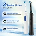 thumbnail image 4 of Cepillo de dientes eléctrico giratorio recargable con 3 modos, cepillo de dientes con vibración sónica, eliminador de sarro, herramientas de limpieza para blanqueamiento dental, 4 of 5