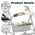 thumbnail image 5 of HELLHERO Removable Rollator Walker Seat Back Covers Walker Rollator Seat Back Cover Rabbit Flowers for Elder Waterproof Stretchable Material, 5 of 7
