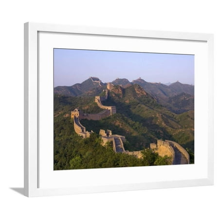 The Great Wall, Near Jing Hang Ling, Unesco World Heritage Site, Beijing, China Framed Print Wall Art By Adam