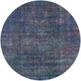 thumbnail image 1 of Ahgly Company Machine Washable Indoor Round Industrial Modern Blue Whale Blue Area Rugs, 4' Round, 1 of 7