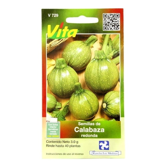 Semillas Rancho Los Molinos Vita Calabaza Redonda