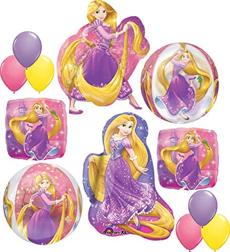 Princess Rapunzel Party Supplies Birthday Orbz Balloon Bouquet