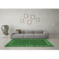 thumbnail image 3 of Ahgly Company Indoor Square Persian Emerald Green Traditional Area Rugs, 4' Square, 3 of 4