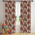 thumbnail image 5 of Blackout Kids Curtains,Red Christmas Collage Pattern Childrens Insulated Curtains Set Of 2,Bedroom Essentials,Toddler Room Decor 42"x84", 5 of 5