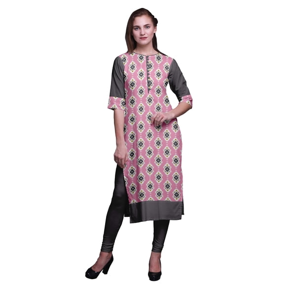 Bimba Women Straight Kurta Printed Indian Top EthnicÃ‚Â Kurti