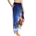 thumbnail image 2 of Daiia Lantern On Snow With Christmas Women's Sleep Pant with Pockets and Drawstring,Pajama Pants-Medium, 2 of 9