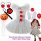 thumbnail image 2 of Girls Halloween Clown Joker Costume Kids Cruella De Vil Villain Fantasy Cosplay Tutu Dress Fancy Birthday Children Clothes Set, 2 of 4