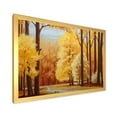 thumbnail image 2 of Designart 'Orange Autumn Trees At Sunrise' Farmhouse Framed Art Print, 2 of 4