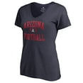 thumbnail image 2 of Women's Navy Arizona Wildcats First Sprint V-Neck T-Shirt, 2 of 3