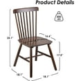 thumbnail image 5 of STARY Windsor Dining Chairs Set of 4, Kitchen & Dining Room Chairs with Spindle Back, Mid Century Modern Dining Table Chairs, Wood Dining Chair, 5 of 7