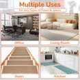 thumbnail image 6 of Carpet Tile Tape Double Sided 4" x 4", 125 Tabs Per Pack, Adhesive Connectors for Hardwood Floors, Stair Treads, Tile Floors, 6 of 9