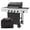 Black/Silver, variant on Megamaster 4-Burner Gas Grill with Side Burner & Grill Cover, 52,000 BTUs, 568 SQ. In. Cooking Area, Propane BBQ Grill with Stainless Steel Panel for Outdoor Cooking, Patios, and More - 720-0804HK